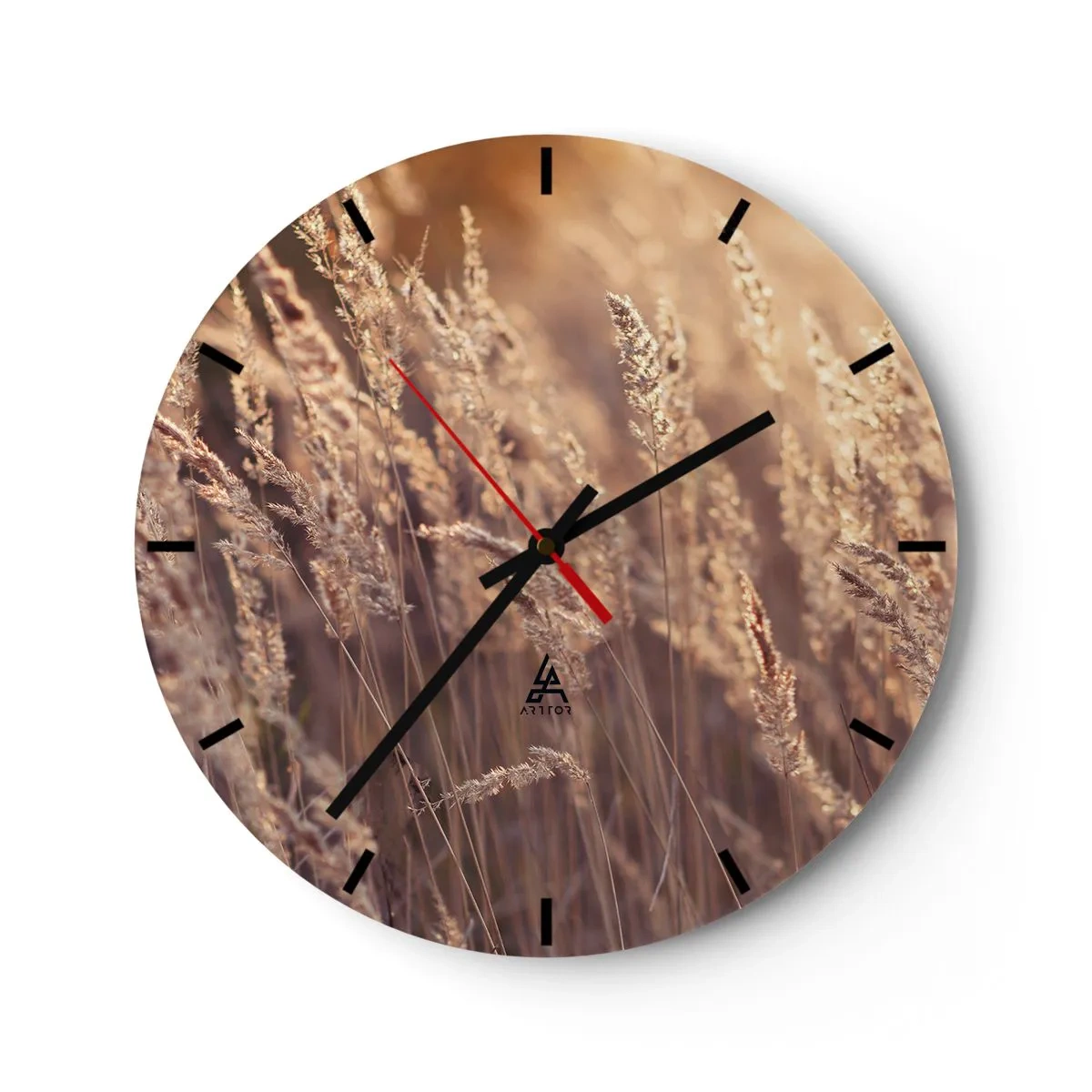 Horloge murale - Pendule murale - Prêt à accueillir l'automne - 40x40 cm