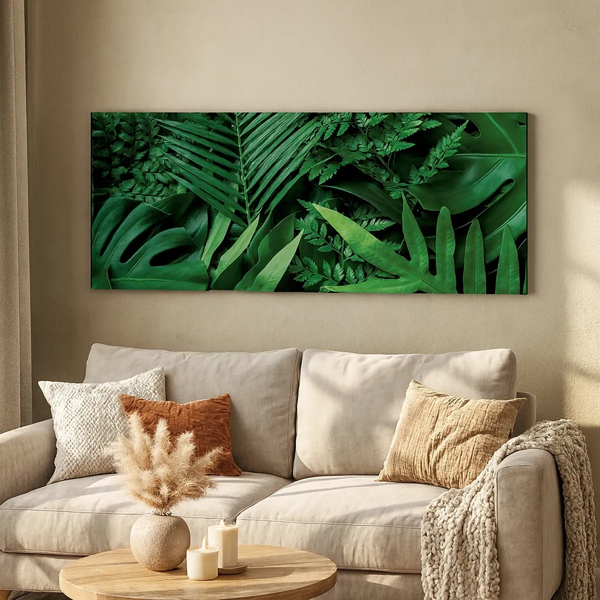Impression sur toile - Image sur toile - Emmitouflé de verdure - 30x30 cm