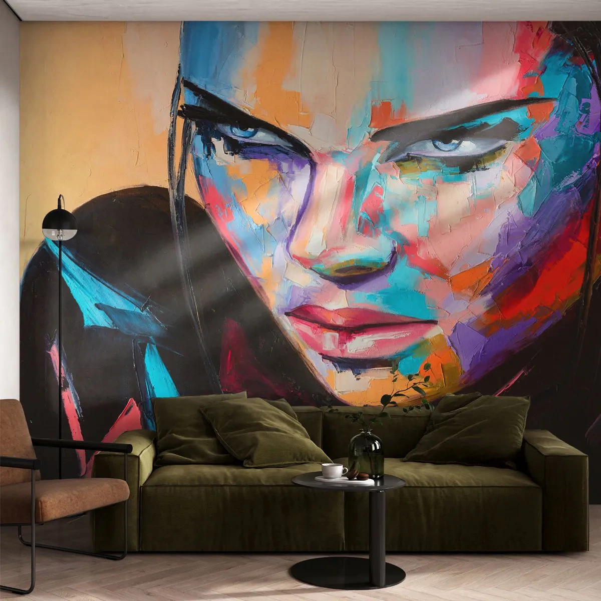 Papier Peint Photo Premium Canvas - Le coeur sauvageon - Femme, Portrait d'une femme, Fille - 500x350 cm