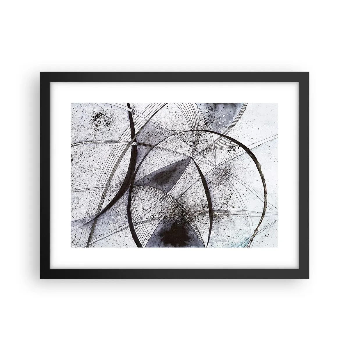 Affiche dans un cadre noir - Poster - Fantaisie futuriste - 40x30 cm