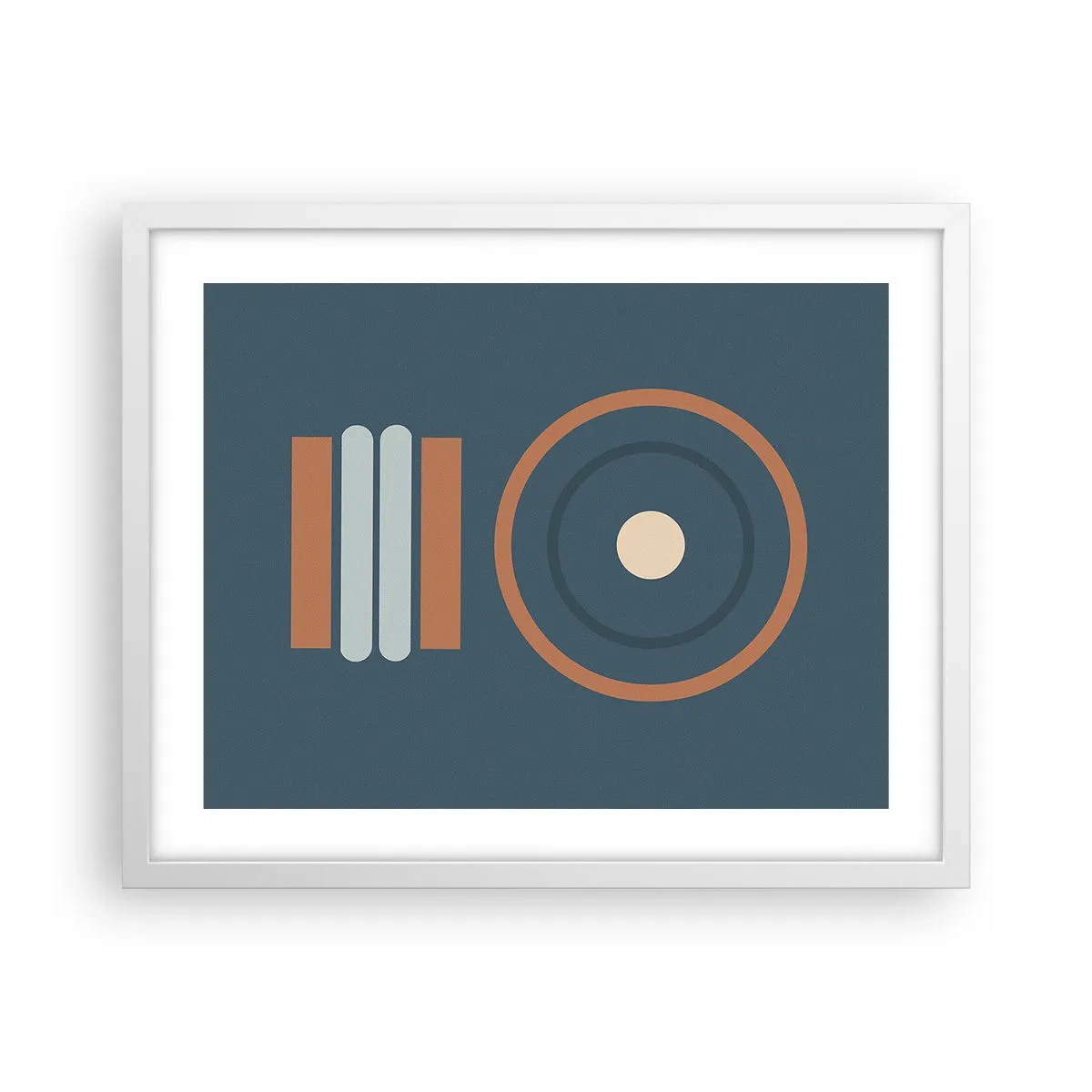 Affiche dans un cadre blanc - Poster - Essence des choses - 50x40 cm