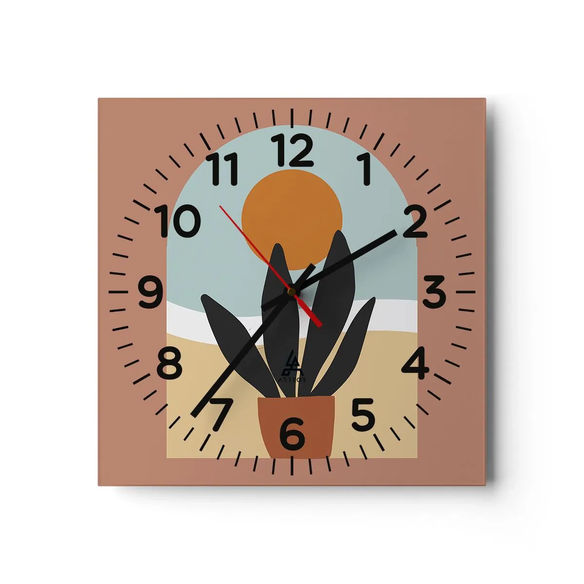 Horloge murale - Pendule murale - Petits bonheurs - 30x30 cm