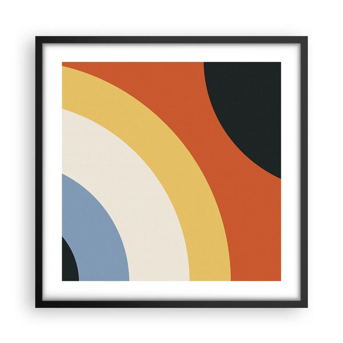 Affiche dans un cadre noir - Poster - Vers son soi - 50x50 cm