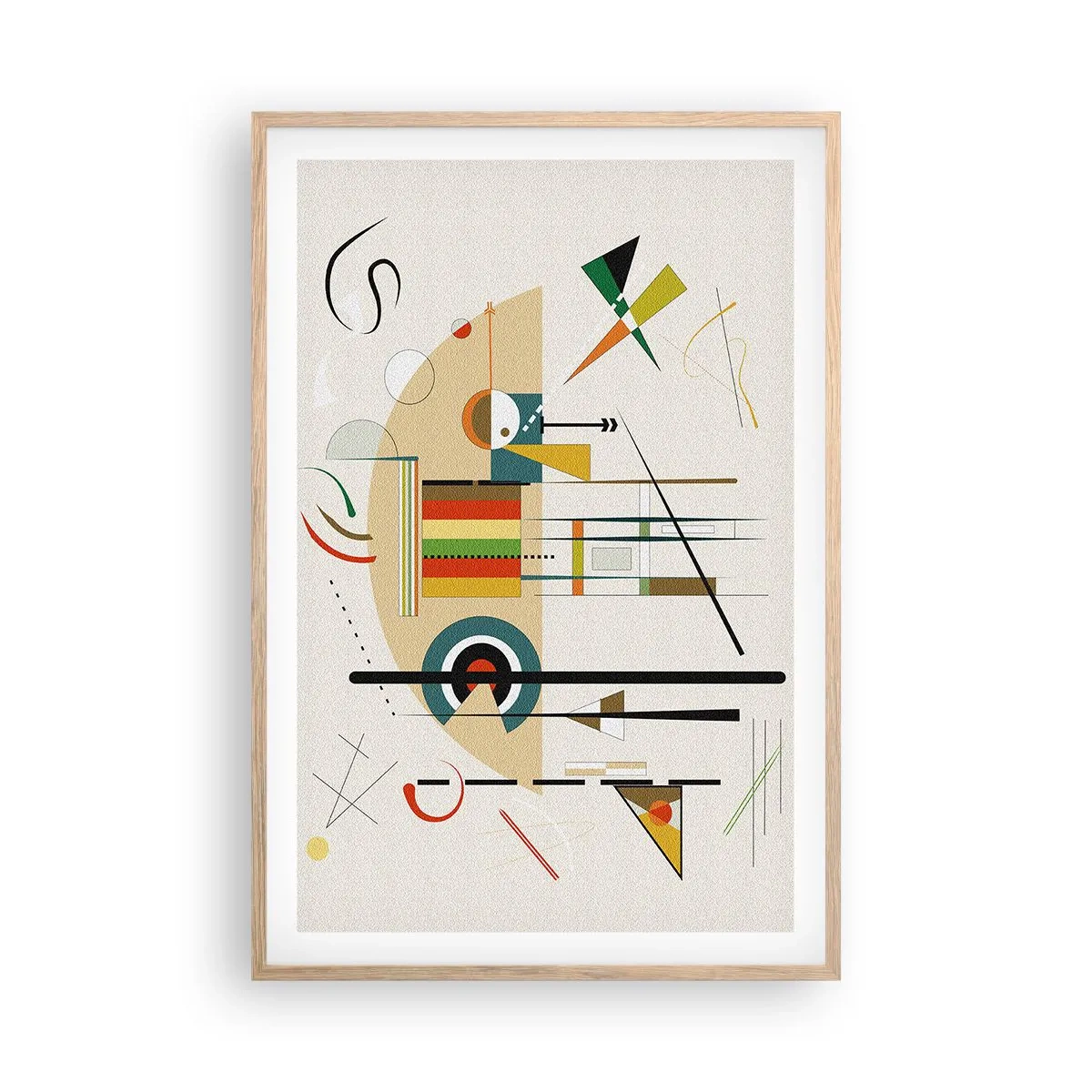 Affiche dans un chêne clair - Poster - Et le monde s’amuse - 61x91 cm