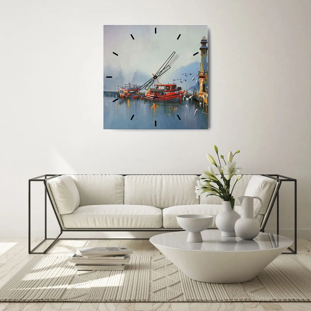 Horloge murale - Pendule murale - Na końcu świata - 40x40 cm