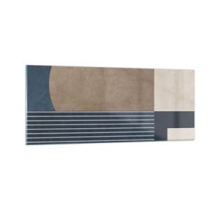 Impression sur verre - Image sur verre - Composition simple et en rondeur - 100x40 cm