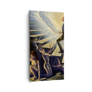 Impression sur toile - Image sur toile - Voyage dantesque vers la lumière - 65x120 cm