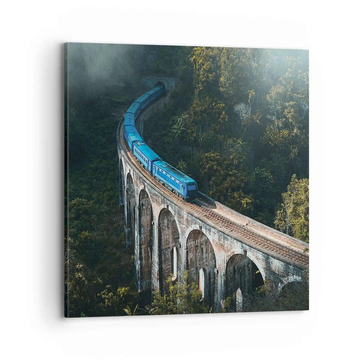 Impression sur toile - Image sur toile - Train nature - 70x70 cm