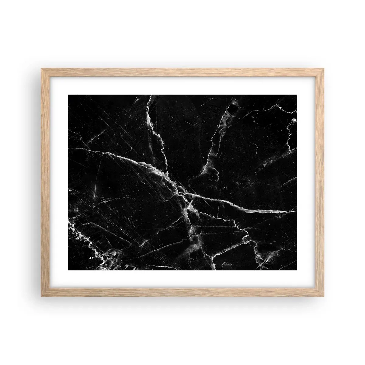 Affiche dans un chêne clair - Poster - La vie secrète de la pierre - 50x40 cm