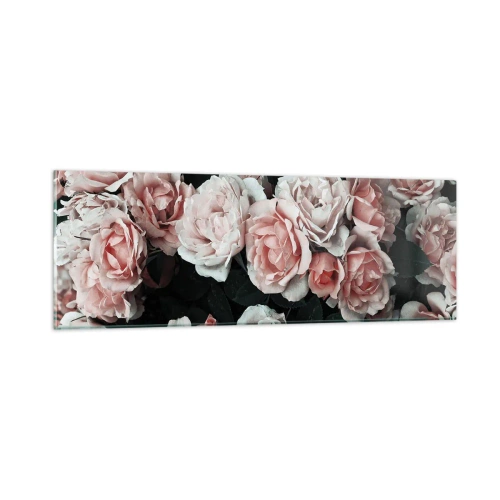 Impression sur verre - Image sur verre - Ensemble de rose - 90x30 cm