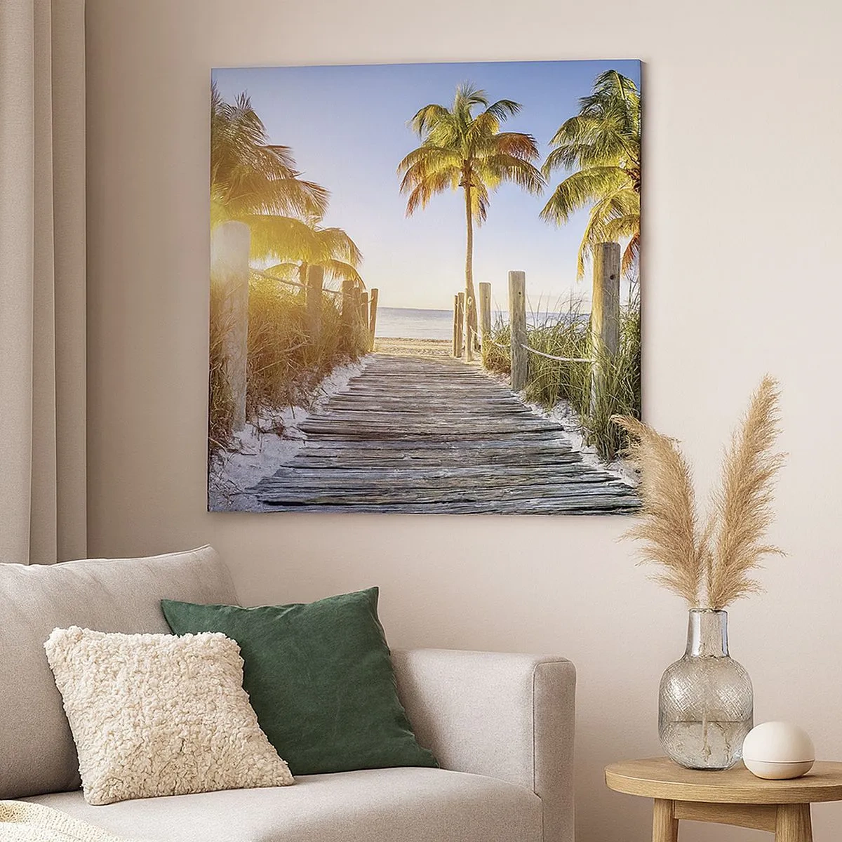 Impression sur toile - Image sur toile - Directement au paradis - 30x30 cm