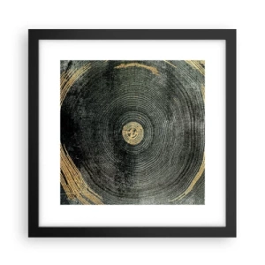 Affiche dans un cadre noir - Poster - Changement et persistance - 30x30 cm