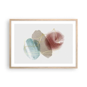 Affiche dans un chêne clair - Poster - Coraux de l'espace - 70x50 cm