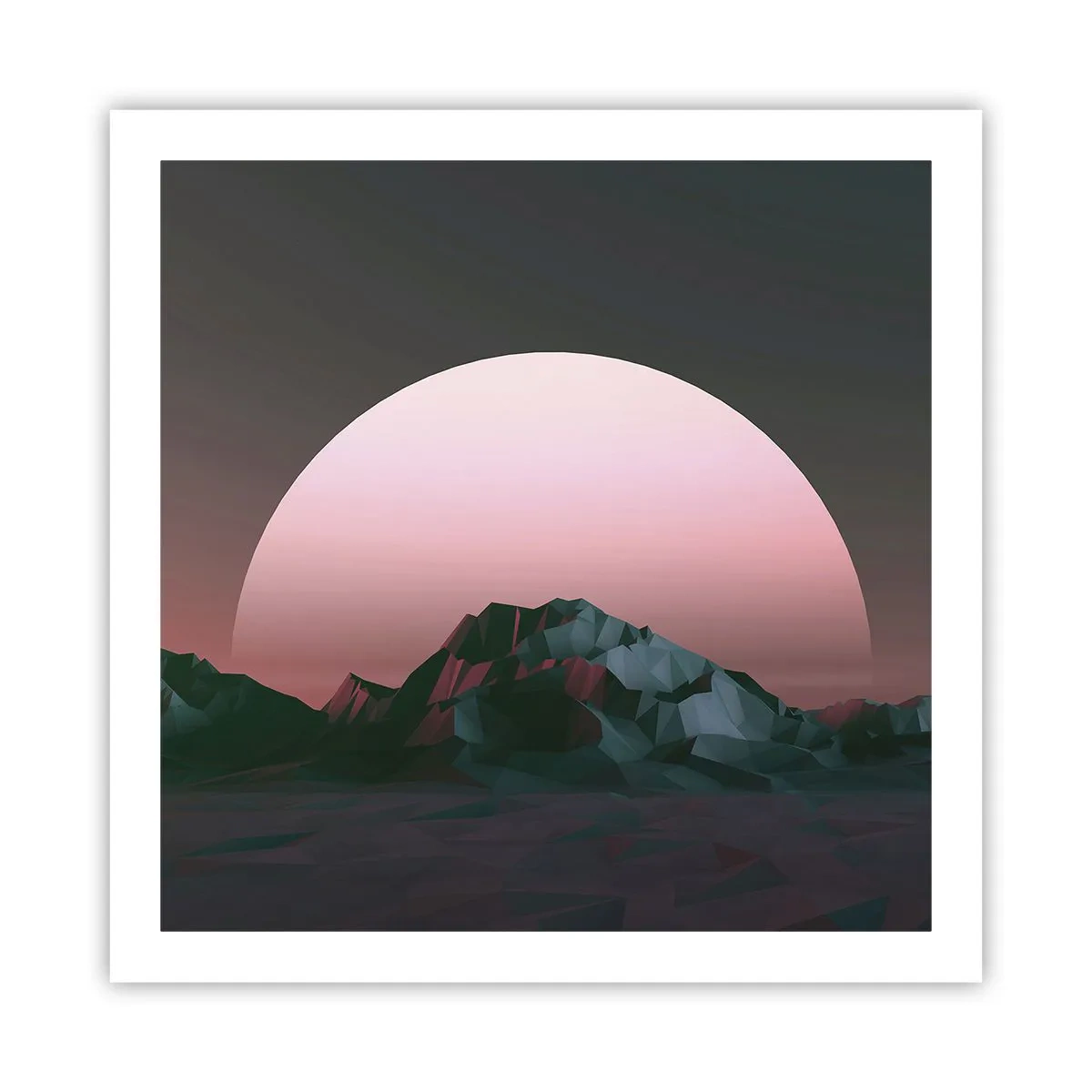 Affiche - Poster - Dans une galaxie voisine - 60x60 cm