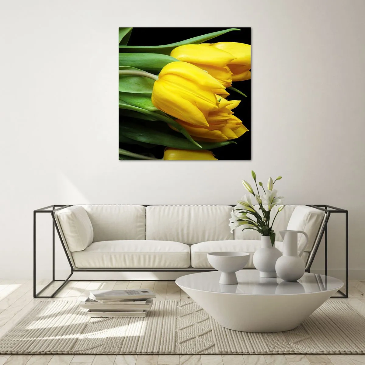 Impression sur verre - Image sur verre - Lever de soleil pur - 50x50 cm