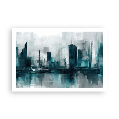 Affiche - Poster - Une ville couleur de pluie - 91x61 cm