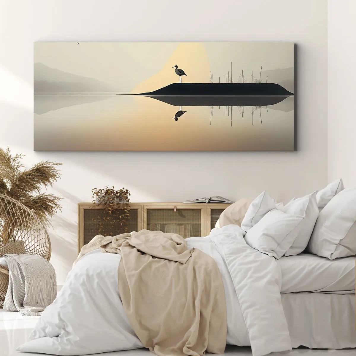 Impression sur toile - Image sur toile - Le seigneur du lac - 100x40 cm