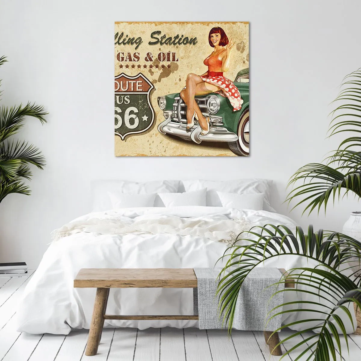 Impression sur toile - Image sur toile - Les superbes années 40. - 60x60 cm