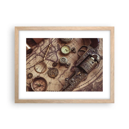 Affiche dans un chêne clair - Poster - L'aventure appelle - 40x30 cm