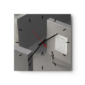 Horloge murale - Pendule murale - Mais où suis-je? - 40x40 cm