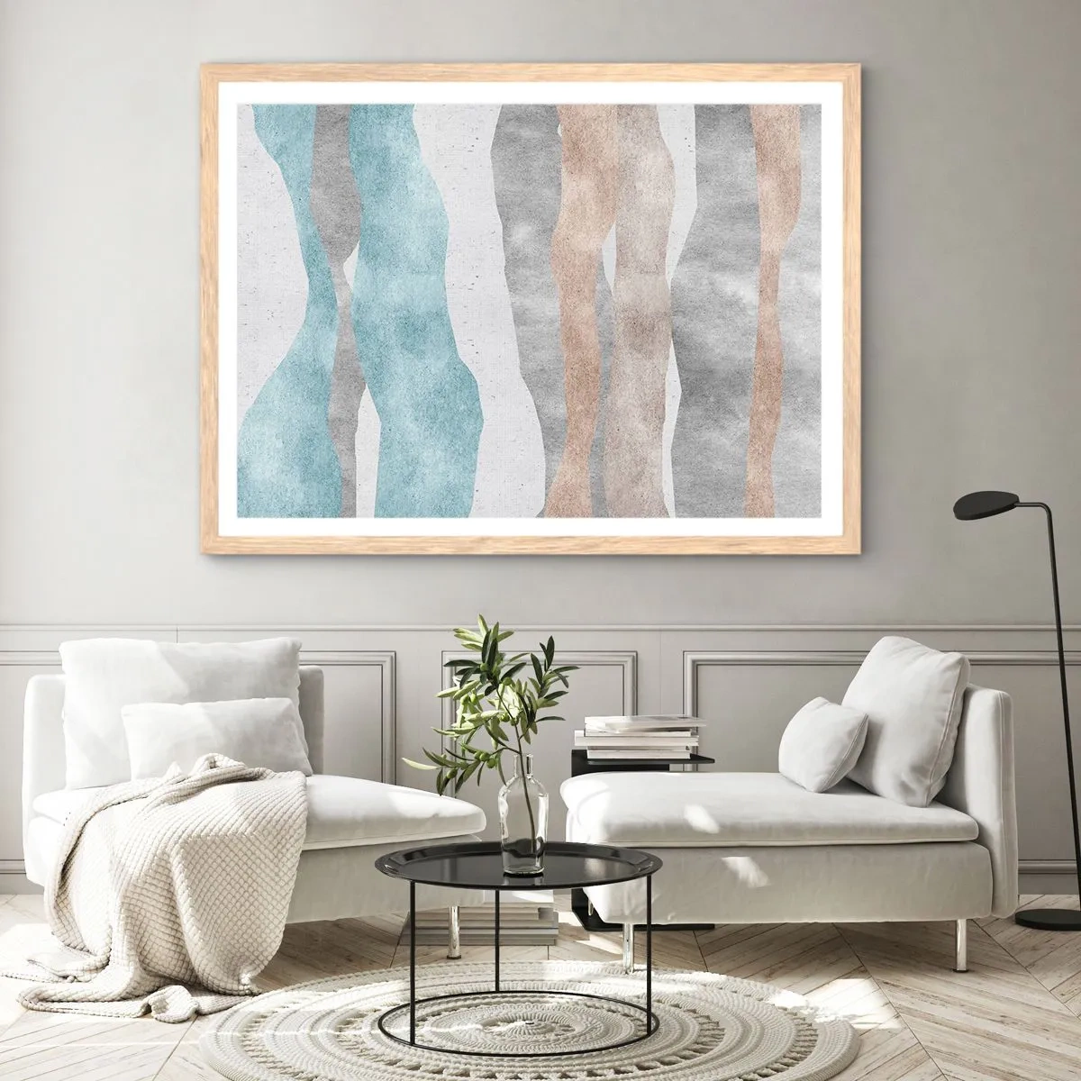 Affiche dans un chêne clair - Poster - Une étude de proximité - 70x50 cm