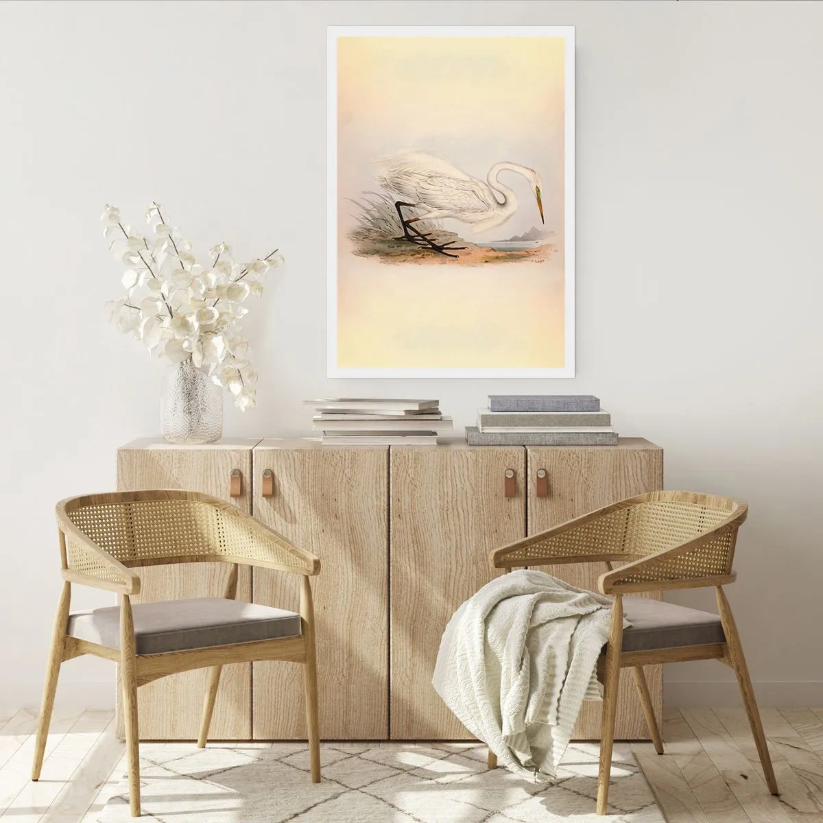 Affiche - Poster - Dame sur les joncs - 40x50 cm