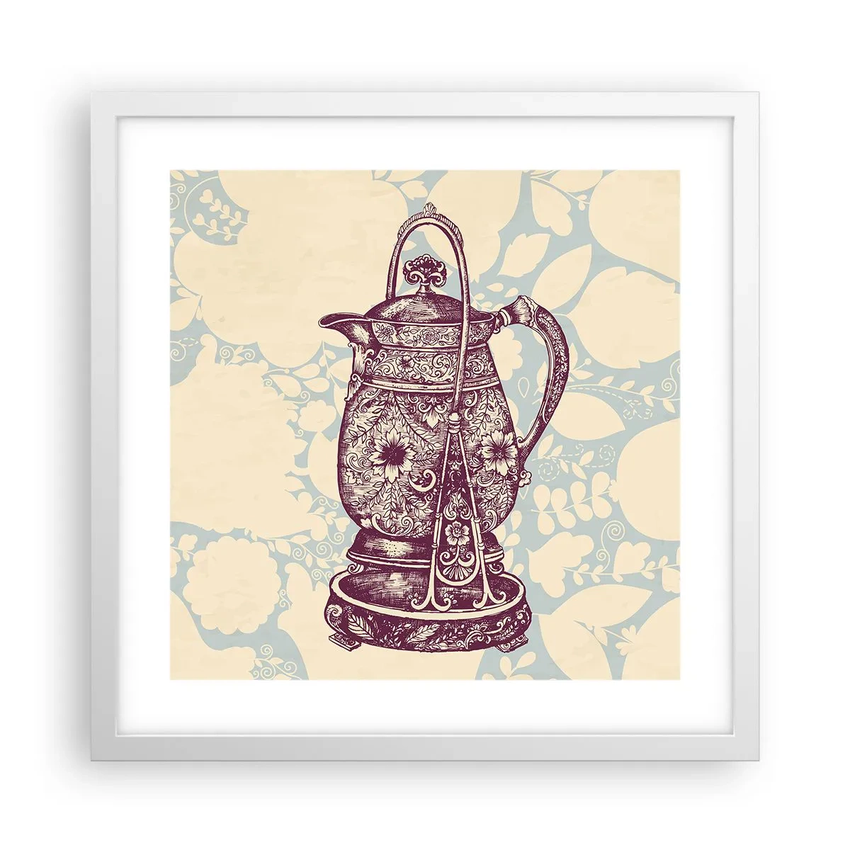 Affiche dans un cadre blanc - Poster - La beauté du quotidien - 40x40 cm