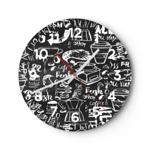 Horloge murale - Pendule murale - Tout ce dont tu as besoin c'est… - 40x40 cm
