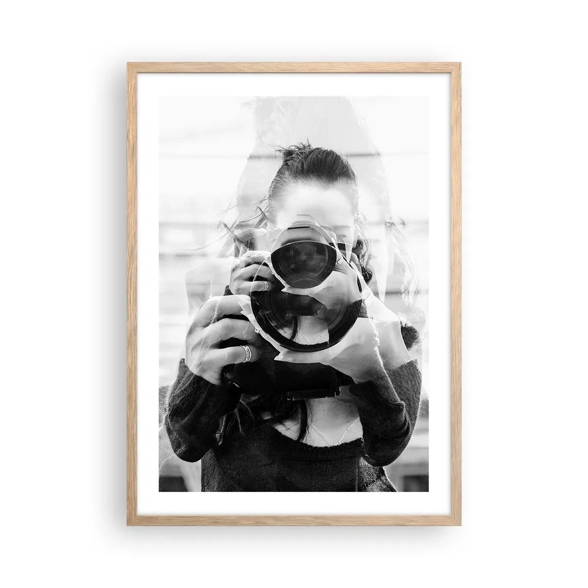 Affiche dans un chêne clair - Poster - Créateur et matériel - 50x70 cm