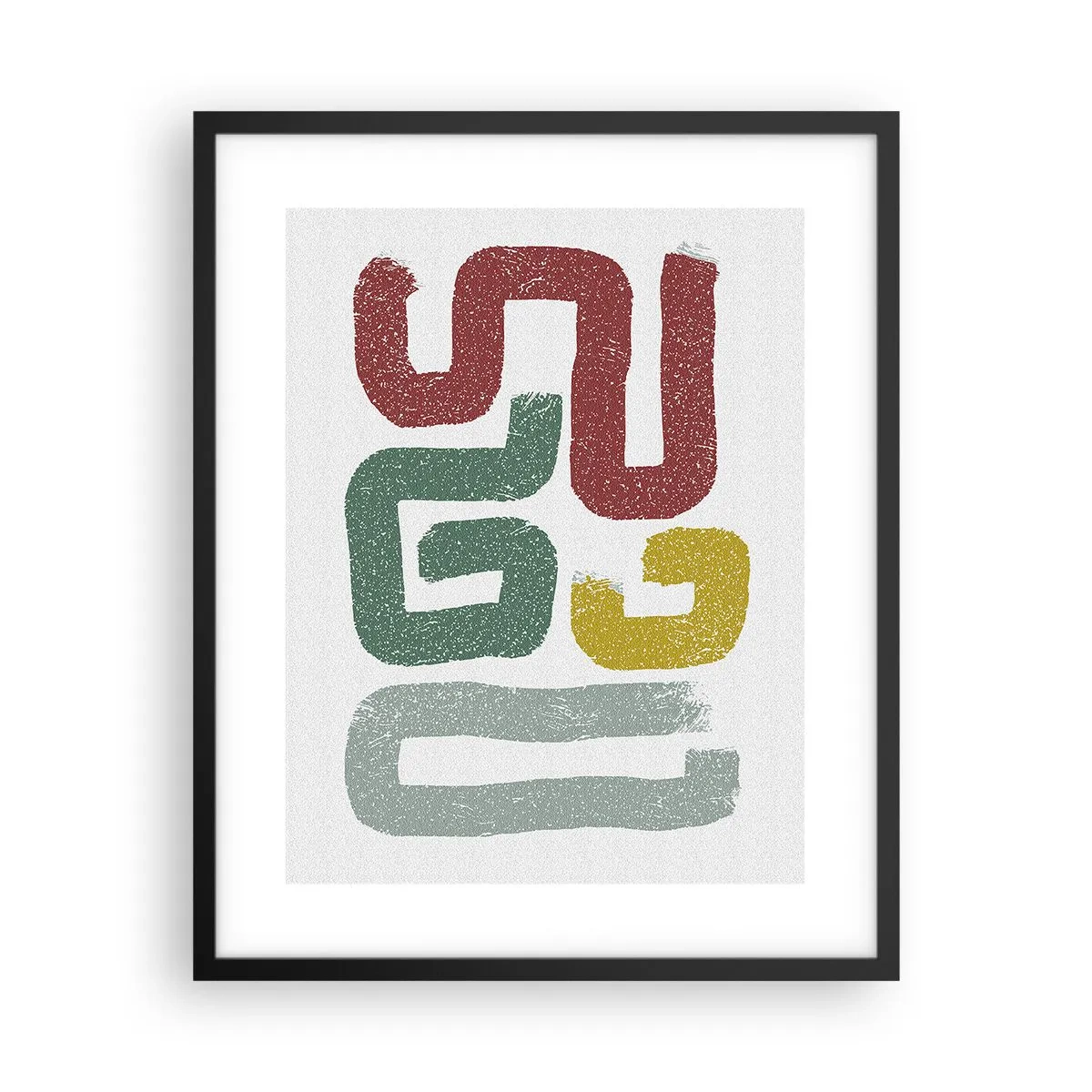 Affiche dans un cadre noir - Poster - Dans une langue inconnue - 40x50 cm