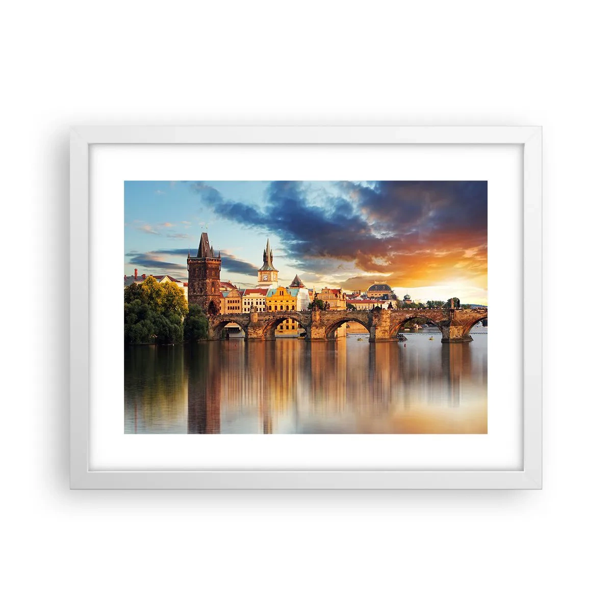 Affiche dans un cadre blanc - Poster - Belle depuis des lustres - 40x30 cm