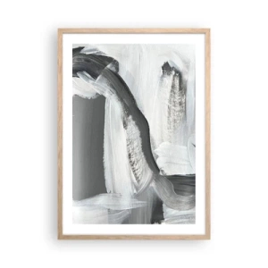 Affiche dans un chêne clair - Poster - Un geste décisif - 50x70 cm