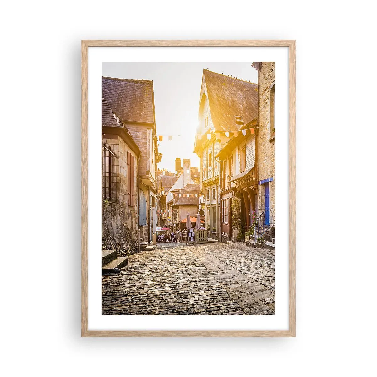 Affiche dans un chêne clair - Poster - Aux confins du monde - 50x70 cm