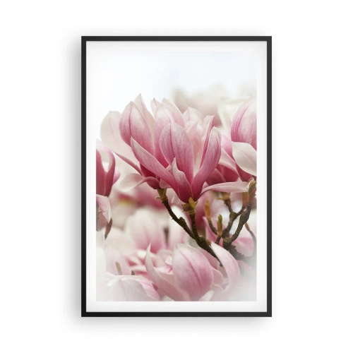 Affiche dans un cadre noir - Poster - Fleurs de printemps - 61x91 cm