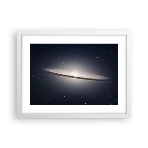 Affiche dans un cadre blanc - Poster - Il y a bien longtemps, dans une galaxie très lointaine… - 40x30 cm