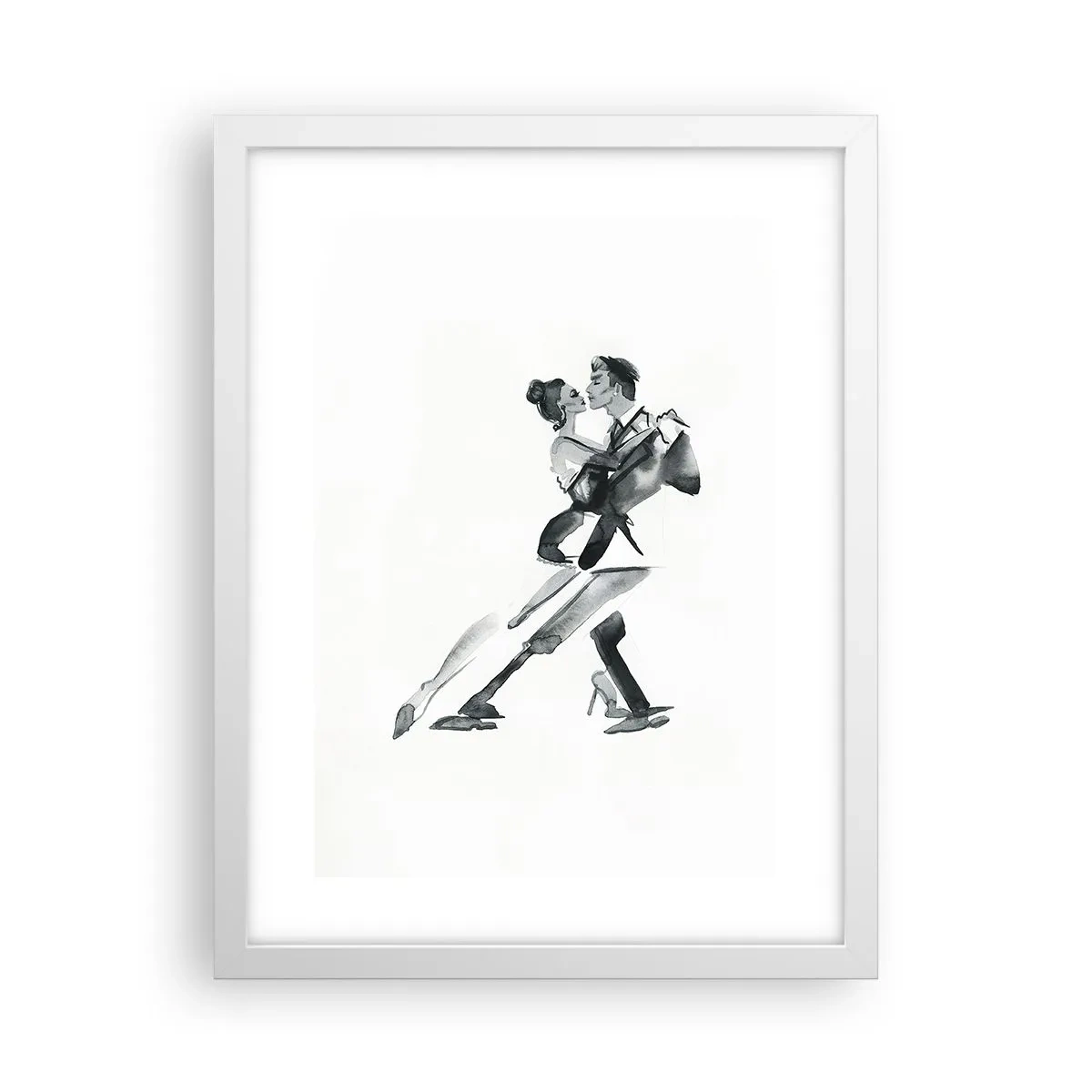 Affiche dans un cadre blanc - Poster - En un battement - 30x40 cm