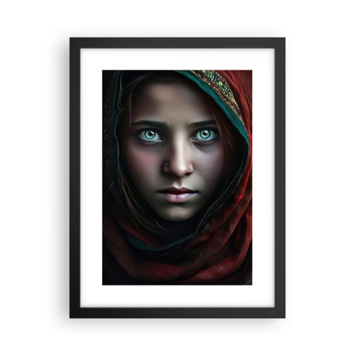 Affiche dans un cadre noir - Poster - Princesse orientale - 30x40 cm