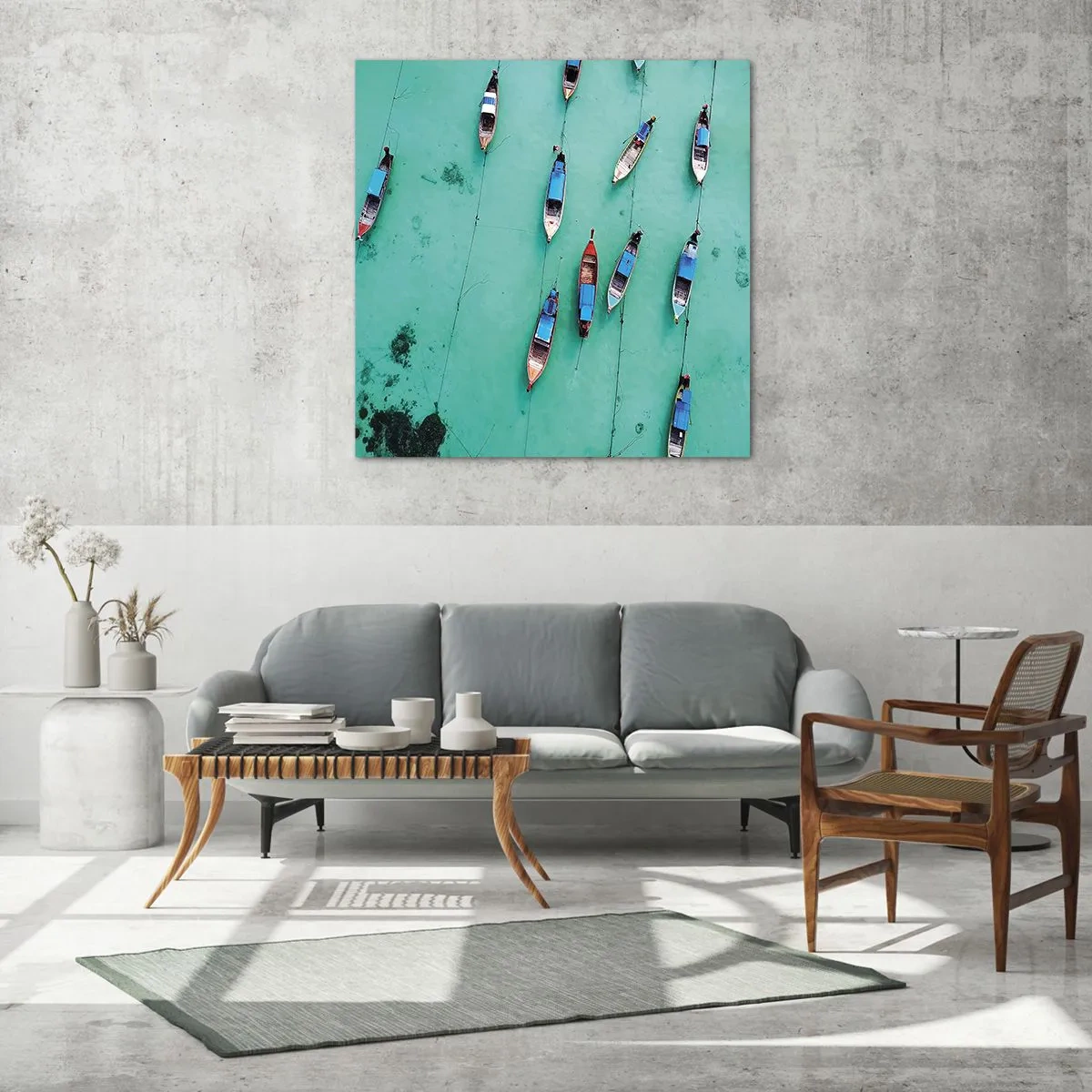 Impression sur verre - Image sur verre - Dans une attente jouyeuse - 40x40 cm