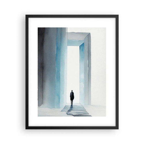 Affiche dans un cadre noir - Poster - Vivez sans limites - 40x50 cm