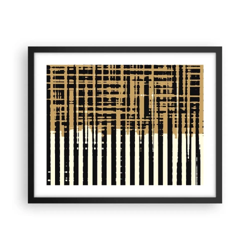 Affiche dans un cadre noir - Poster - Abstraction architecturale - 50x40 cm