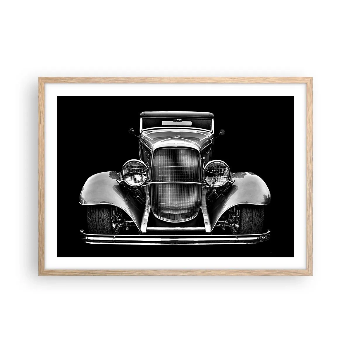 Affiche dans un chêne clair - Poster - Un vrai gentleman - 70x50 cm