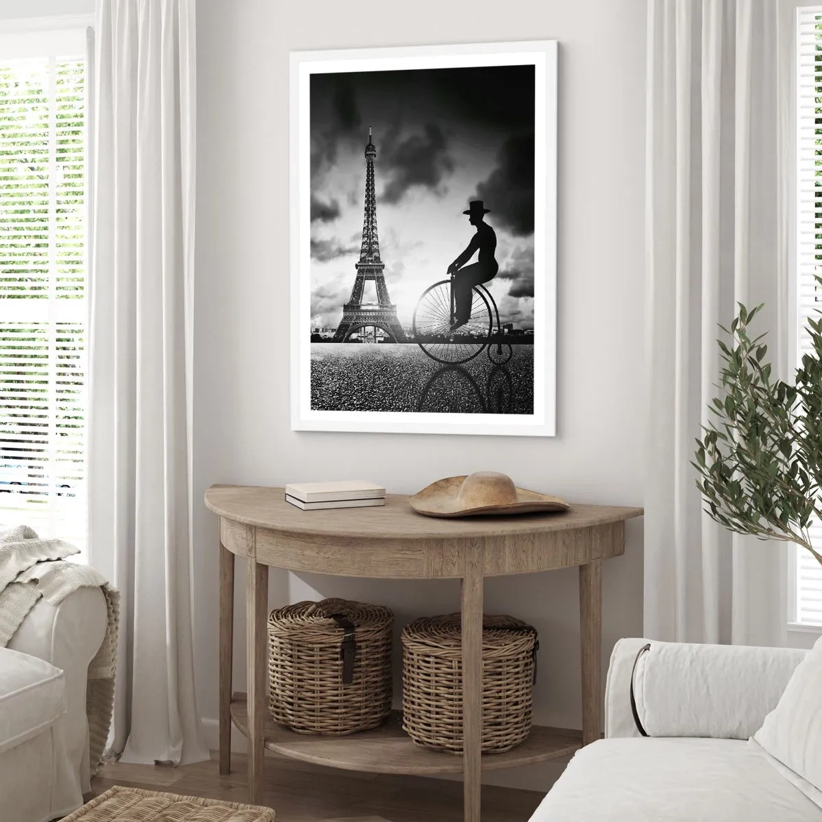 Affiche dans un cadre blanc - Poster - Nostalgie de la Belle Epoque - 40x50 cm