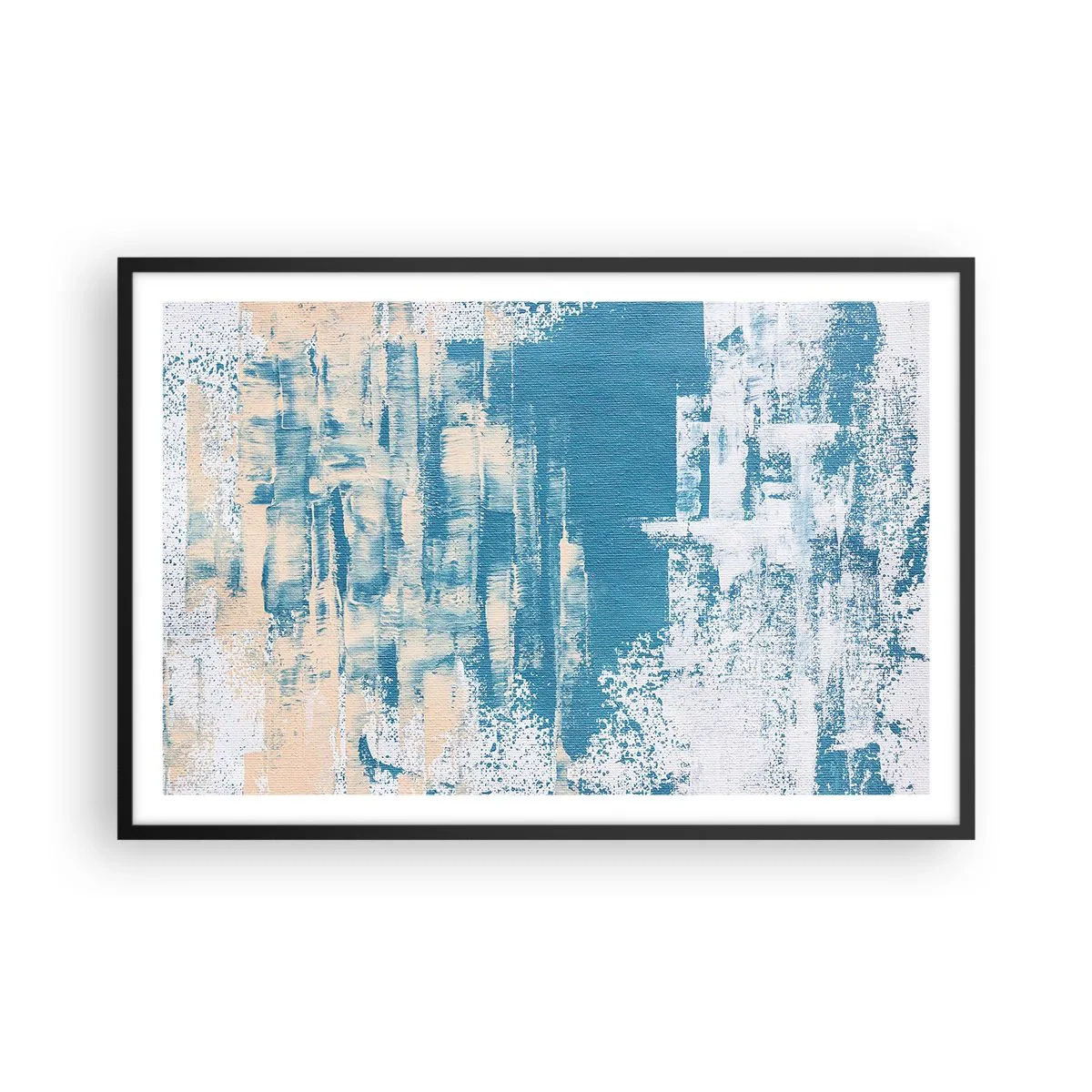 Affiche dans un cadre noir - Poster - À travers un iceberg - 91x61 cm