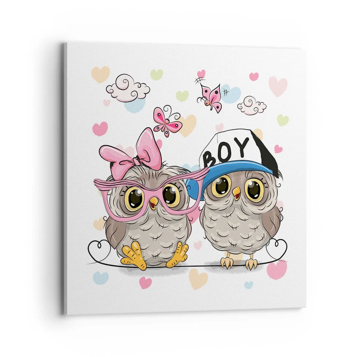 Impression sur toile - Image sur toile - On s'aime! - 70x70 cm