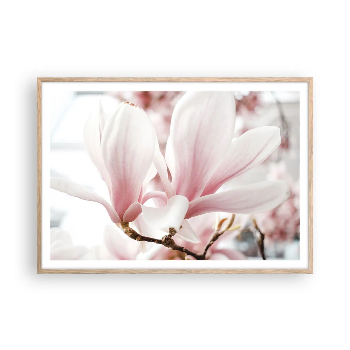 Affiche dans un chêne clair - Poster - Abondance de tendresse - 100x70 cm