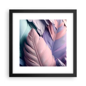 Affiche dans un cadre noir - Poster - Oiseau chic - 30x30 cm