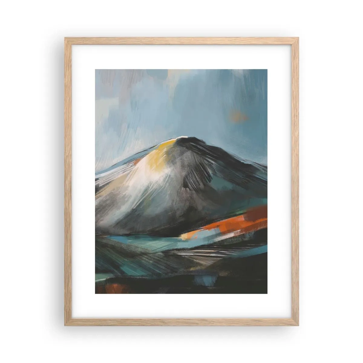 Affiche dans un chêne clair - Poster - Brut et beau - 40x50 cm