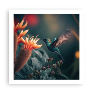 Affiche - Poster - une vie vraiment colorée - 60x60 cm