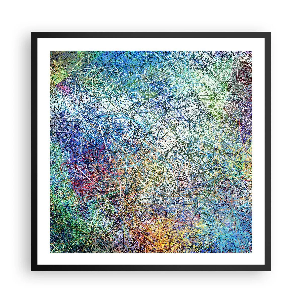 Affiche dans un cadre noir - Poster - Ce n'est pas si simple - 60x60 cm