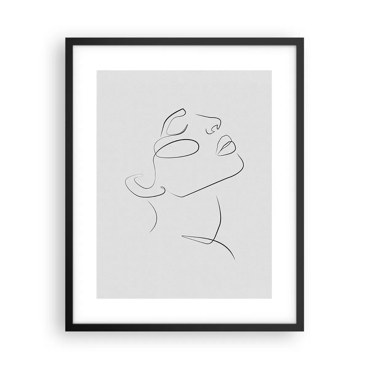 Affiche dans un cadre noir - Poster - Méandre du rêve - 40x50 cm